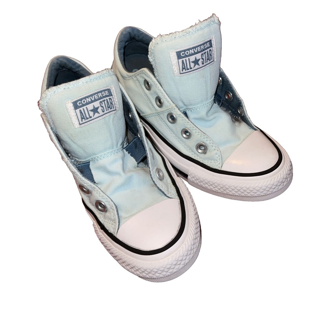 Converse All Star Womens Madison Low Top Blue Canvas Sneakers Shoes Size 6